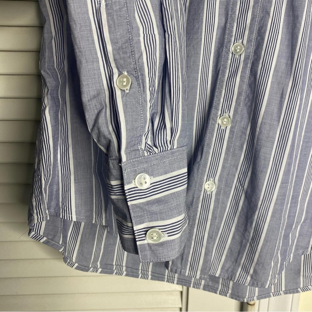 Tommy Hilfiger button down shirt cotton small petite gray - Picture 5 of 10